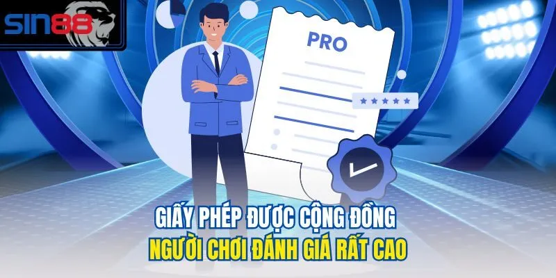 Giấy phép được cộng đồng người chơi đánh giá rất cao